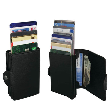 RFID-Blocking Cascading Quick Card Wallet