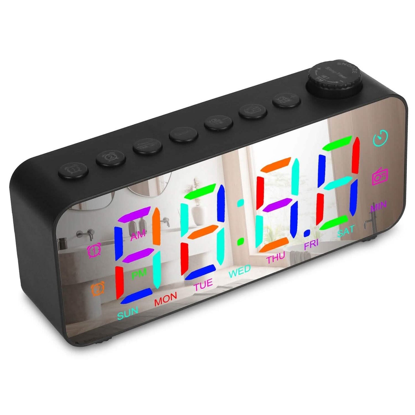 RGB Color LED Digital Alarm Clock
