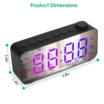 RGB Color LED Digital Alarm Clock