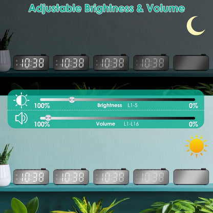 RGB Color LED Digital Alarm Clock