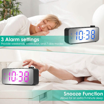 RGB Color LED Digital Alarm Clock