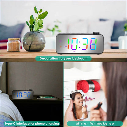 RGB Color LED Digital Alarm Clock