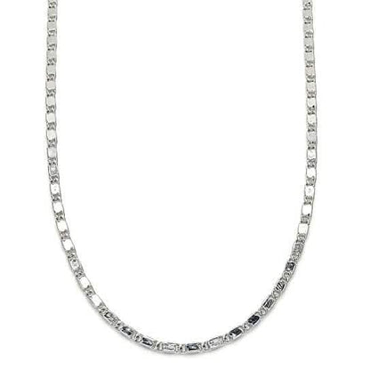 Rhodium Filled High Polish Finish Basic Necklace