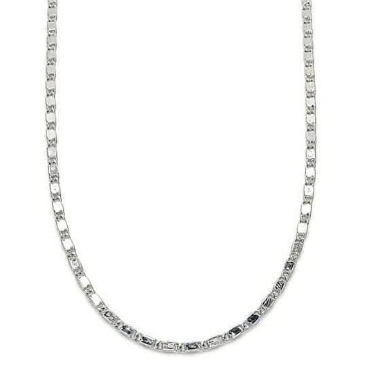 Rhodium Filled High Polish Finish Basic Necklace