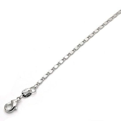 Rhodium Filled High Polish Finish Basic Necklace