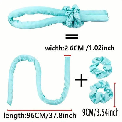 Ribbon Curling Rod Hair Roller Curls With Hair Ties Lazy Natural Soft Wave
