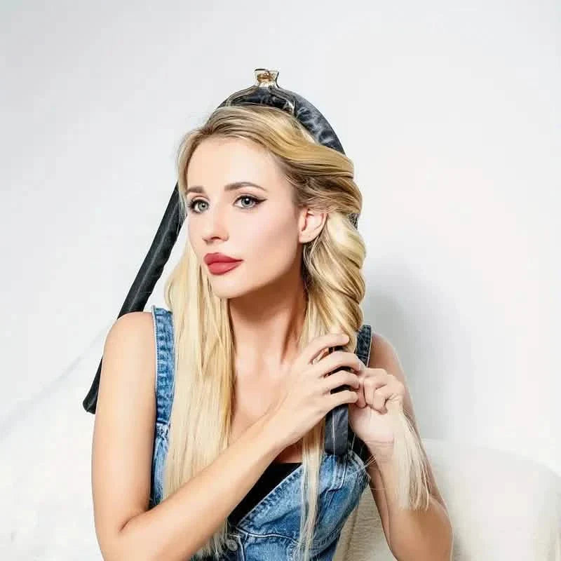 Ribbon Curling Rod Hair Roller Curls With Hair Ties Lazy Natural Soft Wave