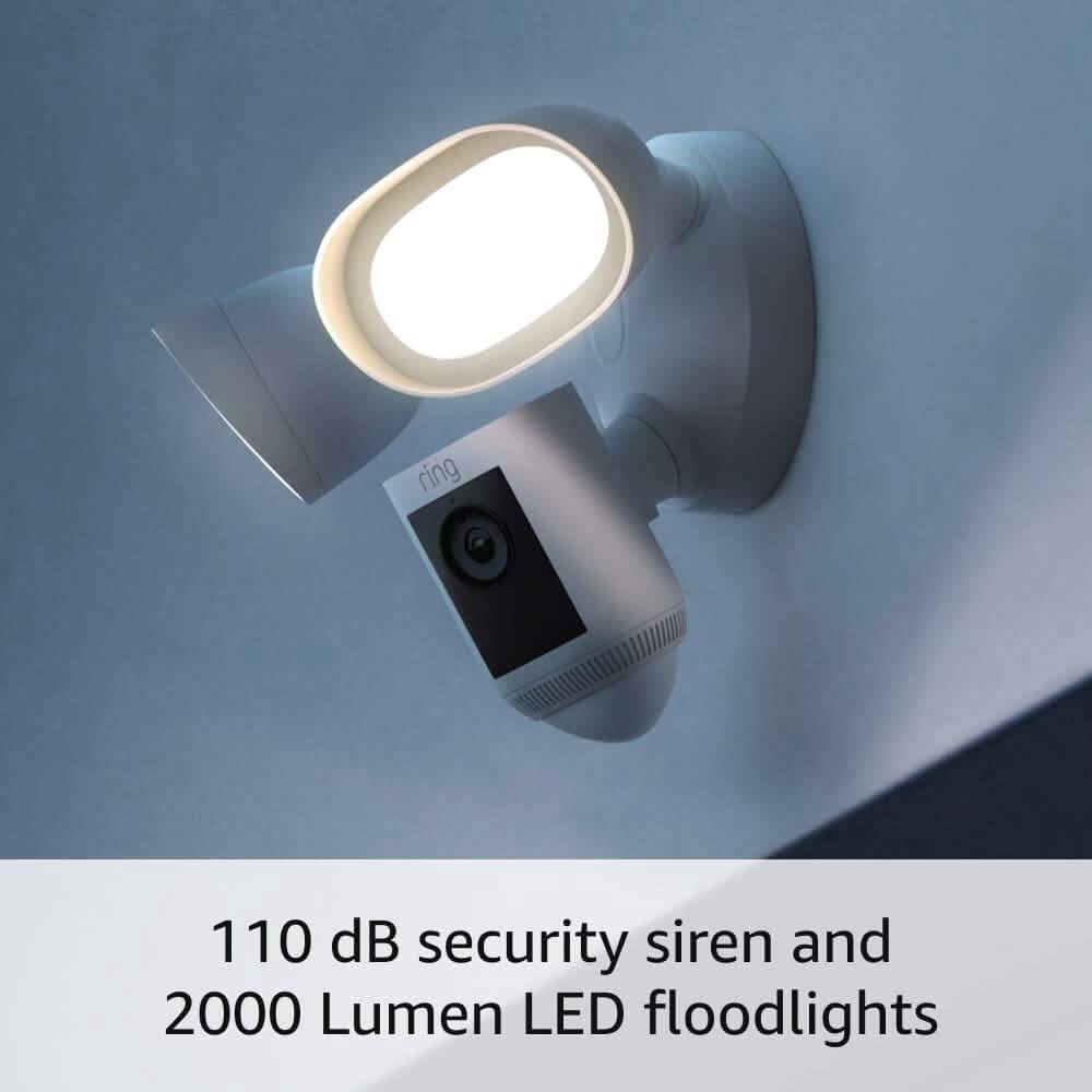 Ring Floodlight Cam Wired Pro with Bird’s Eye View and 3D Motion Detection (Refurbished)