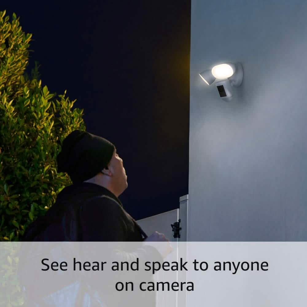 Ring Floodlight Cam Wired Pro with Bird’s Eye View and 3D Motion Detection (Refurbished)