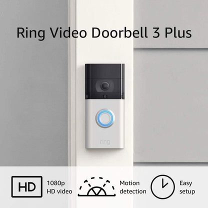 Ring Video Doorbell 3 Enhanced WiFi Improved Motion Detection (Refurbished)