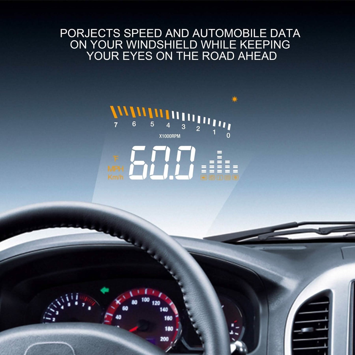 RoadProof® 3.5-Inch Heads-up Display