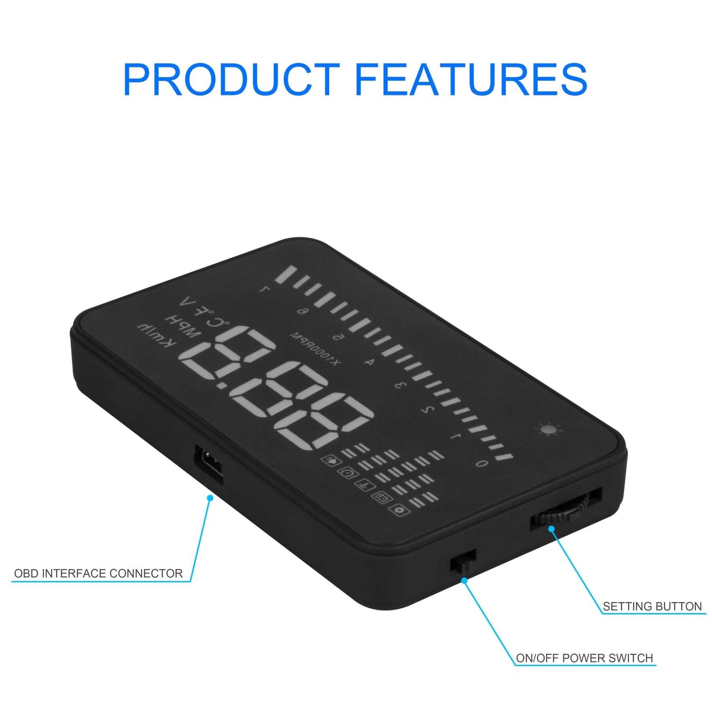 RoadProof® 3.5-Inch Heads-up Display