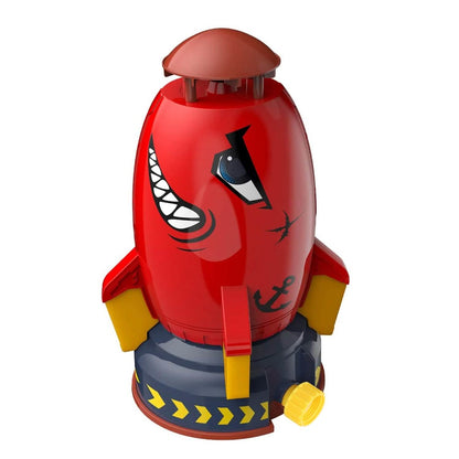 Rocket Sprinkler Launcher Water Sprinkler Flying Splashing 360° Rotation for 3+ Years Old
