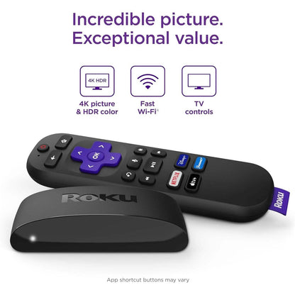 Roku Express 4K+ | Roku Streaming Device 4K/HDR  (Refurbished)