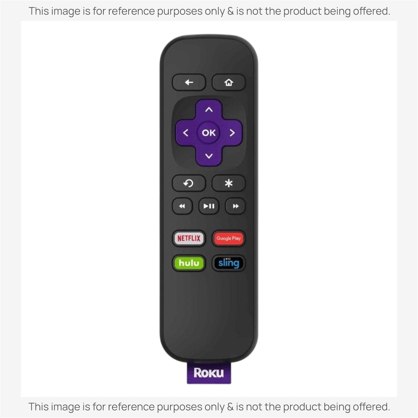 Substitute for Roku RC-114 Streaming Remote Control [RRST01]