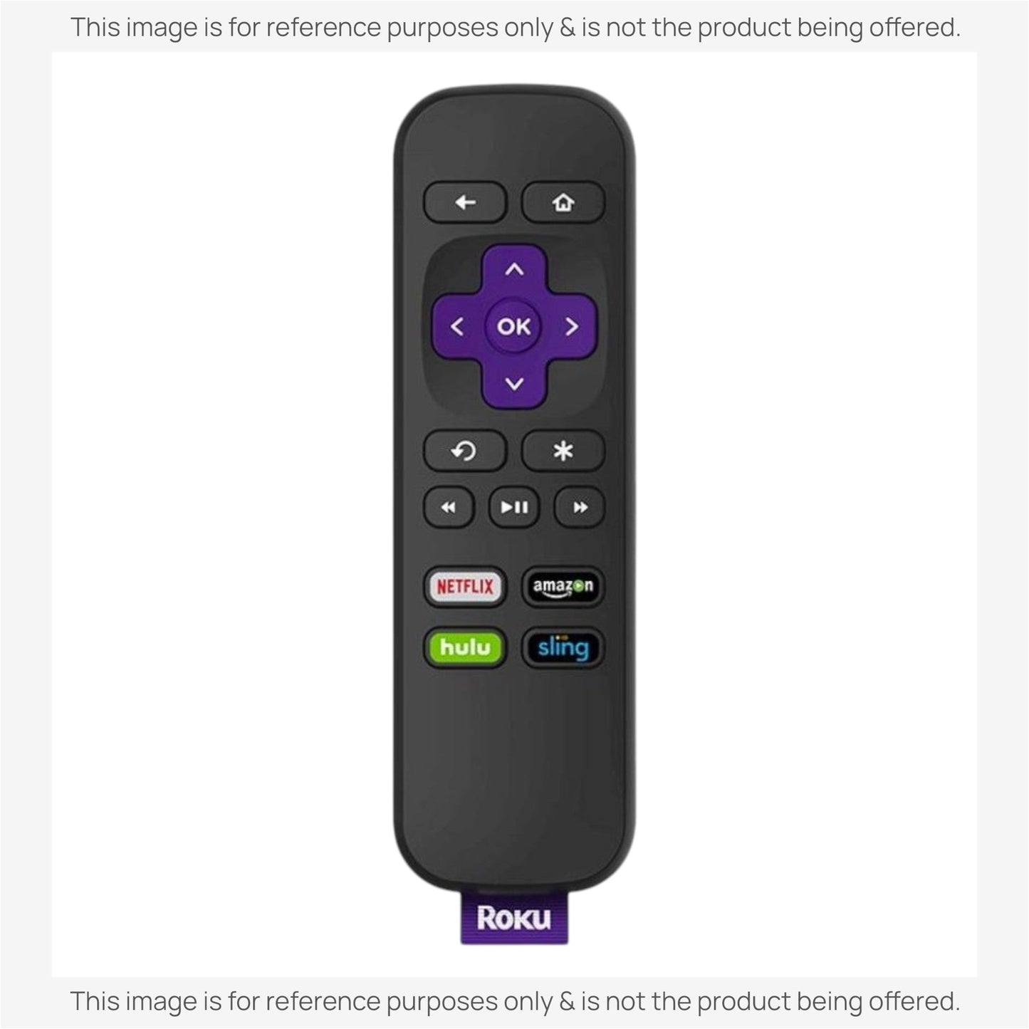 Substitute for Roku Premire RC68 Streaming Remote Control [RRST01]