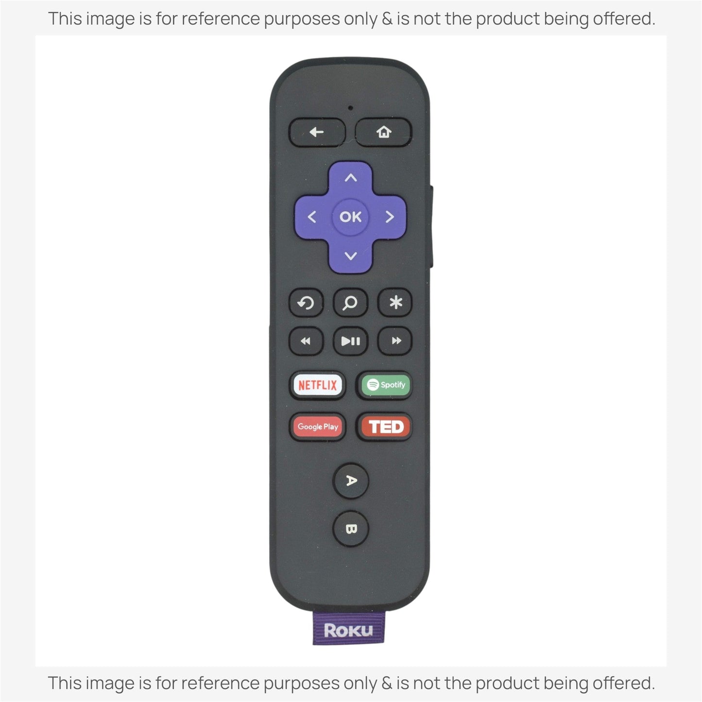 Substitute for Roku RCGR4 RF Game/Voice/headphone Streaming Remote Control 3226000207 [RCGZ1, NO HEADPHONE JACK, GAME KEYS]