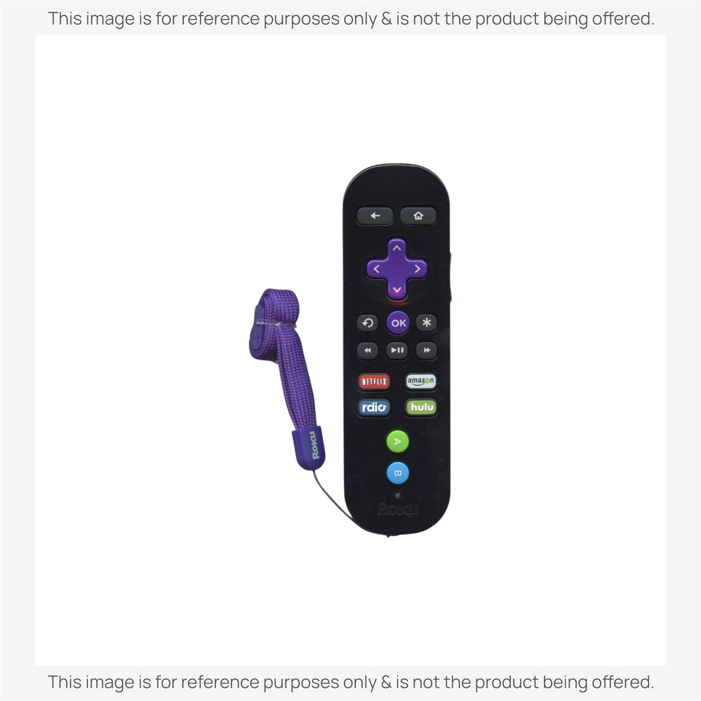Substitute for Roku 3 Gaming Streaming Remote Control with Shortcut Keys ROKU3RF [RCGZ1, NO GAME KEYS / HEADPHONE JACK]