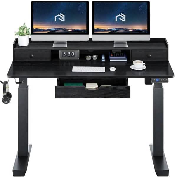 Rolanstar Single Motor Free Standing Electric Height Adjustable Desk