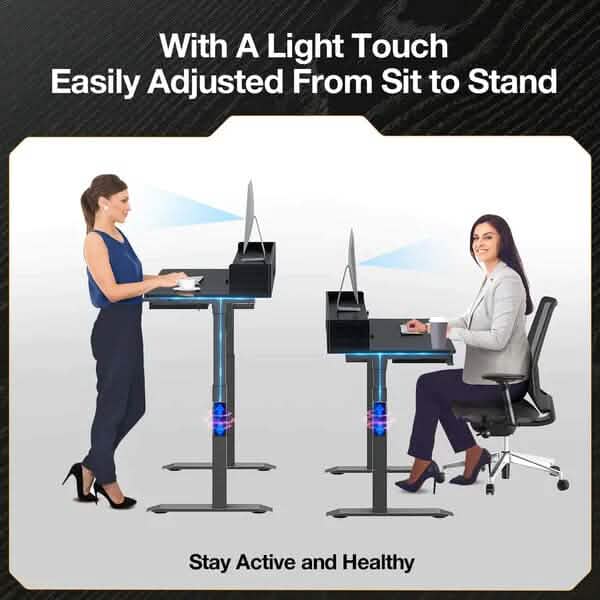 Rolanstar Single Motor Free Standing Electric Height Adjustable Desk