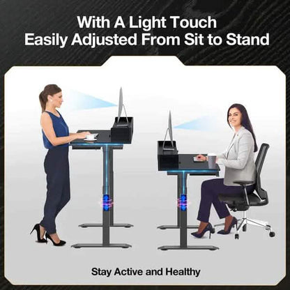 Rolanstar Single Motor Free Standing Electric Height Adjustable Desk