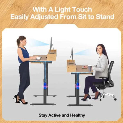 Rolanstar Single Motor Free Standing Electric Height Adjustable Desk