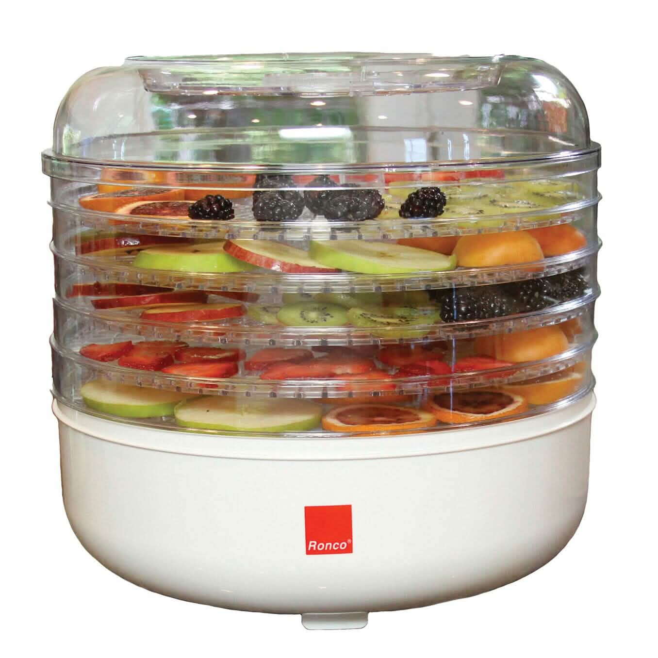 Ronco 5-Tray Dehydrator, Food Preserver, Quiet Dehydrating and Easy to Use