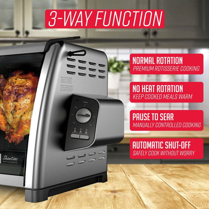 Ronco Modern Rotisserie Oven, Large Capacity (15lbs) Countertop Oven