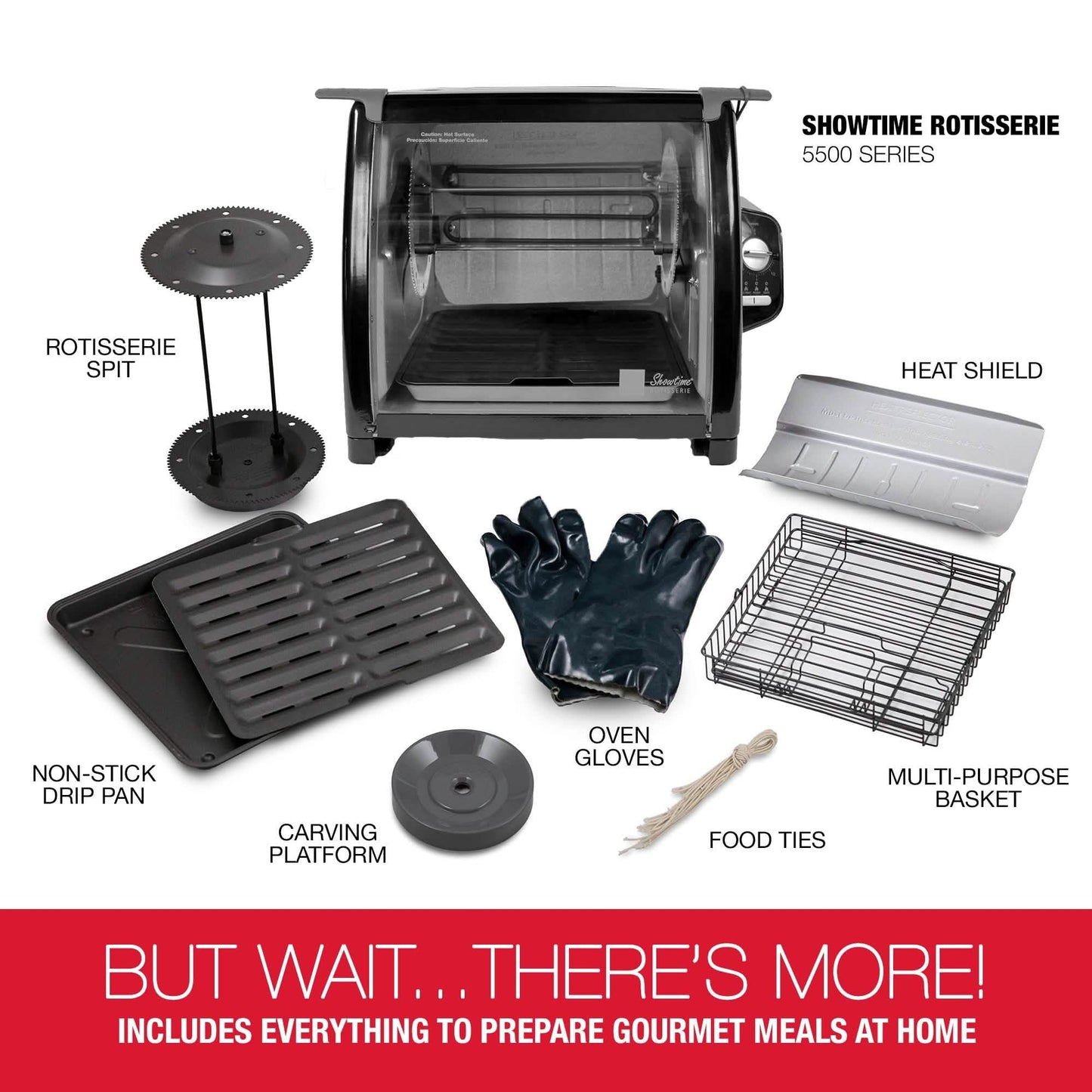 Ronco Modern Rotisserie Oven, Large Capacity (15lbs) Countertop Oven
