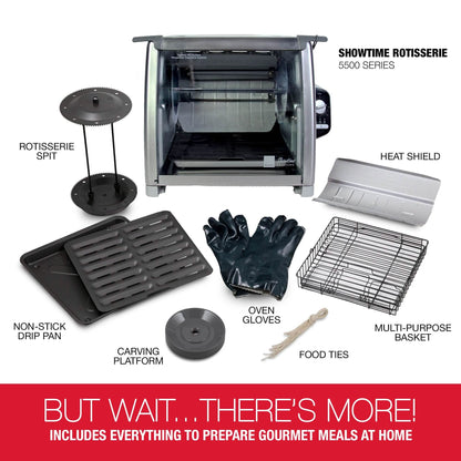Ronco Modern Rotisserie Oven, Large Capacity (15lbs) Countertop Oven