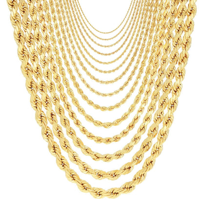 Rope Chain in Yellow Gold - 3mm