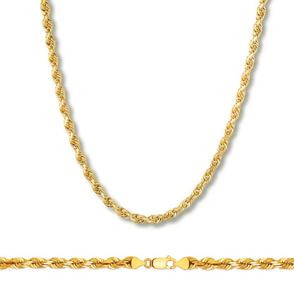 Rope Chain in Yellow Gold - 4mm