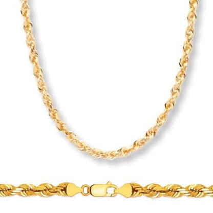 Rope Chain in Yellow Gold - 5mm