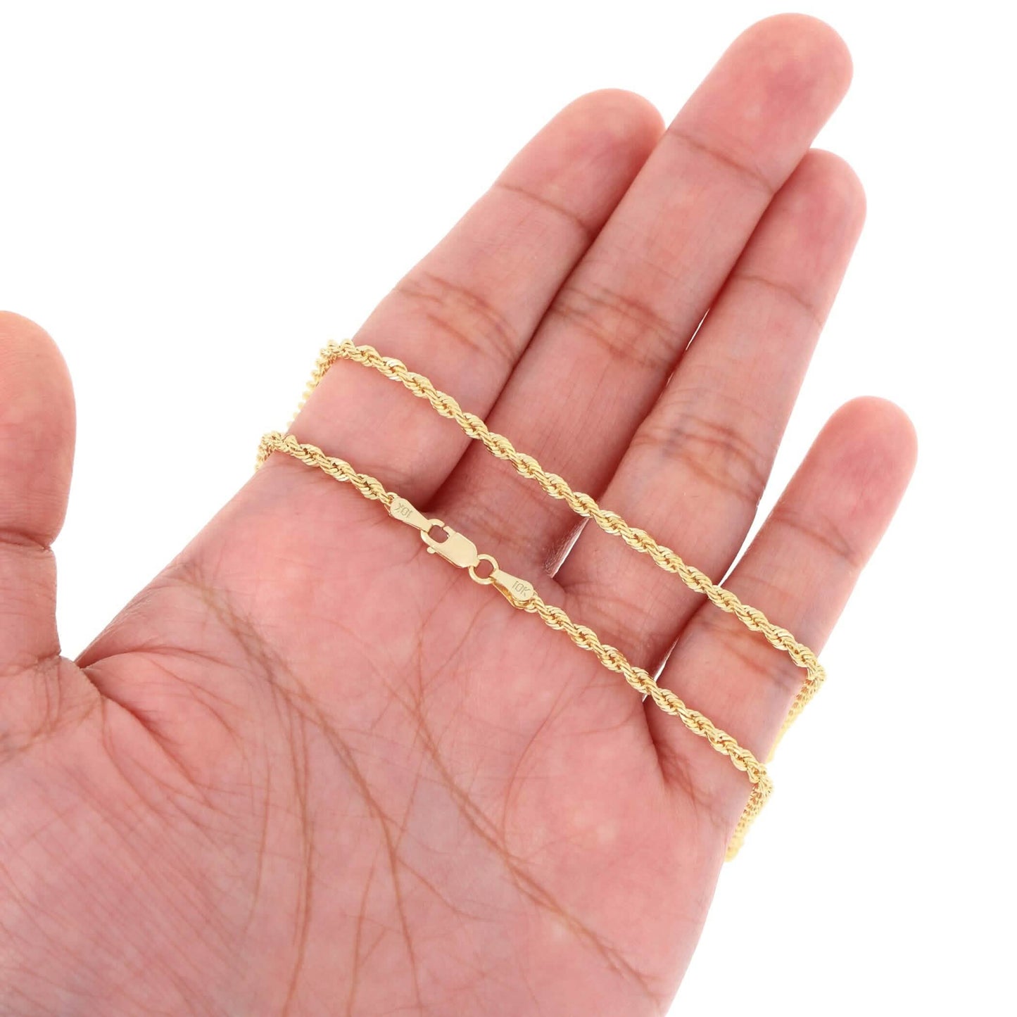 Rope Chain in Yellow Gold - 7mm
