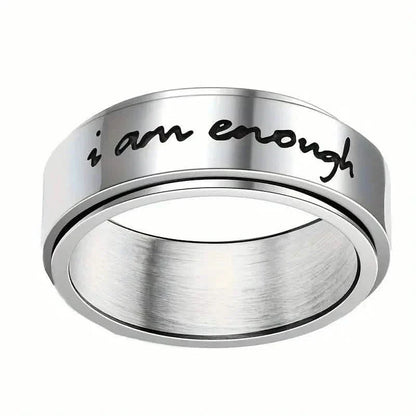 Rotatable Stainless Steel Anxiety Ring