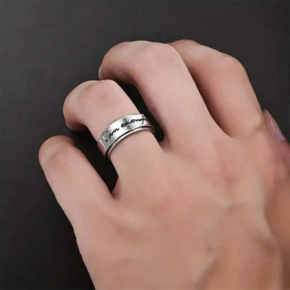 Rotatable Stainless Steel Anxiety Ring