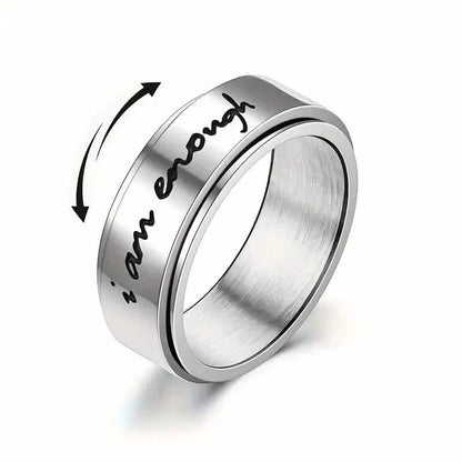 Rotatable Stainless Steel Anxiety Ring