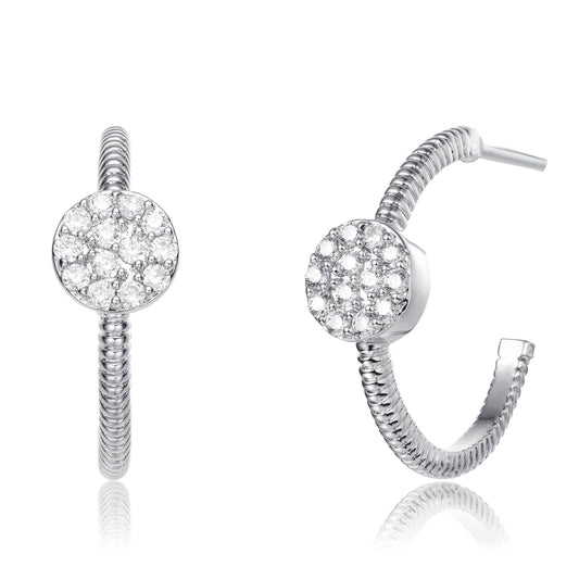 Round Open Hoop Earrings