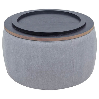 Round Storage Ottoman Coffee Table