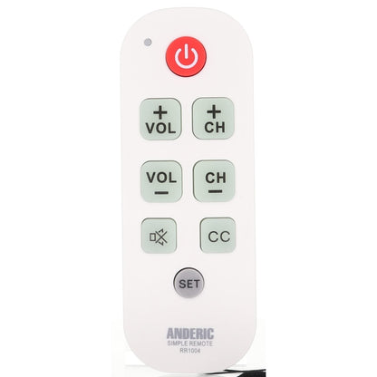 Substitute for RCA DT04 TV 1-Device Universal Remote Control [RR1004]