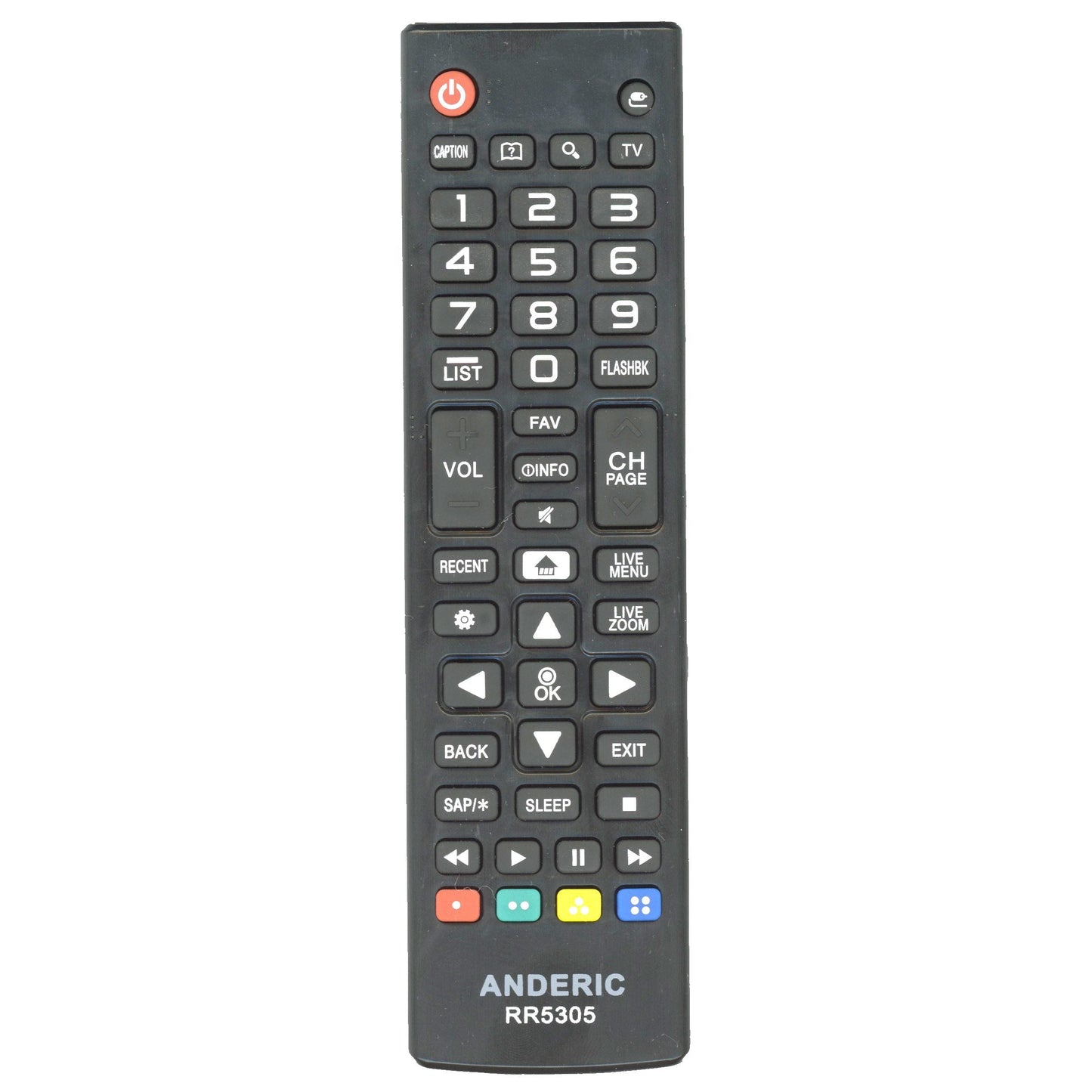 Anderic RR5305 Replacement TV Remote Control For LG
