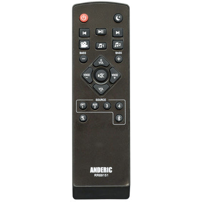 Anderic RR69151 Replacement Sound Bar Remote Control for Polk Audio RE6915-1, RE8114-1, and Others
