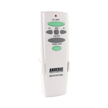 Anderic RR7078TUDL / HD6-UD (UC7078T) Ceiling Fan Remote Control for Hampton Bay | CHQ7078T | Up Light | Down Light