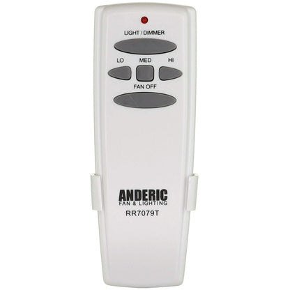Anderic 3-speed Universal Ceiling Fan Remote Control Kit with Wall Switch Remote, Handheld Remote, and Receiver | UC9051T-Wired, UC7067FMRX, RR7079T