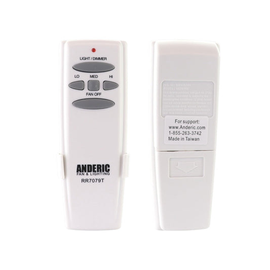 Substitute for Harbor Breeze UC7086T CHQ7086T for Avion Ceiling Fan Remote Control [RR7079T]