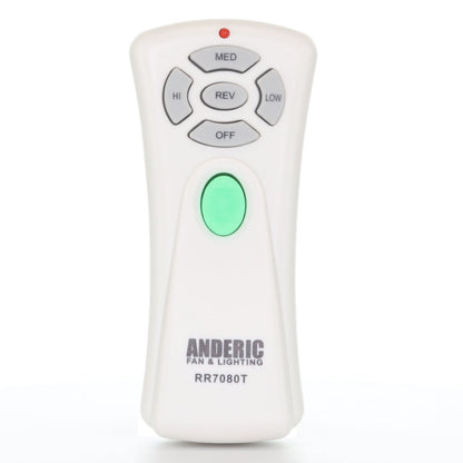 Anderic RR7080T (UC7080T) Ceiling Fan Remote Control for Hampton Bay | CHQ7080T | Up Light | Down Light | Reverse