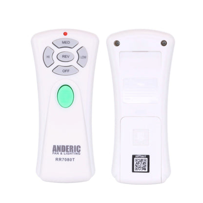 Substitute for Hampton Bay UC7052T with Up and Down Light Keys Ceiling Fan Remote Control [RR7080T]