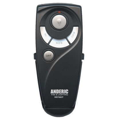 Anderic RR7083T Replacement Ceiling Fan Remote Control for Hampton Bay UC7083T CHQ7083T