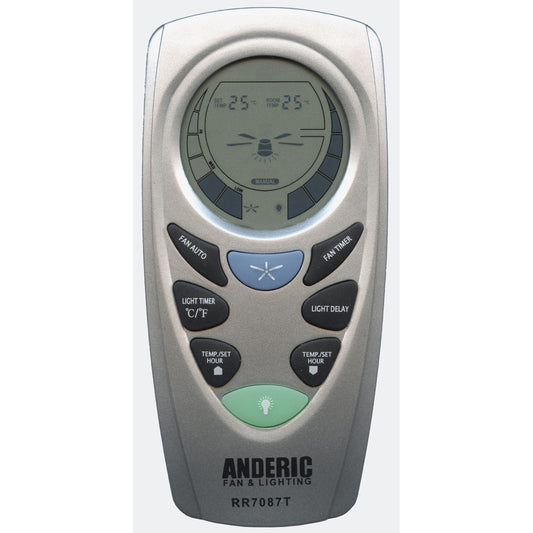 Substitute for Hampton Bay UC7087T Ceiling Fan Remote Control [RR7087T]