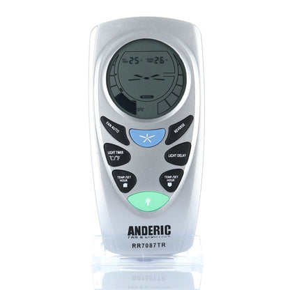 Anderic RR7087TR Replacement Thermostatic Ceiling Fan Remote Control with Reverse Key - CHQ7087T